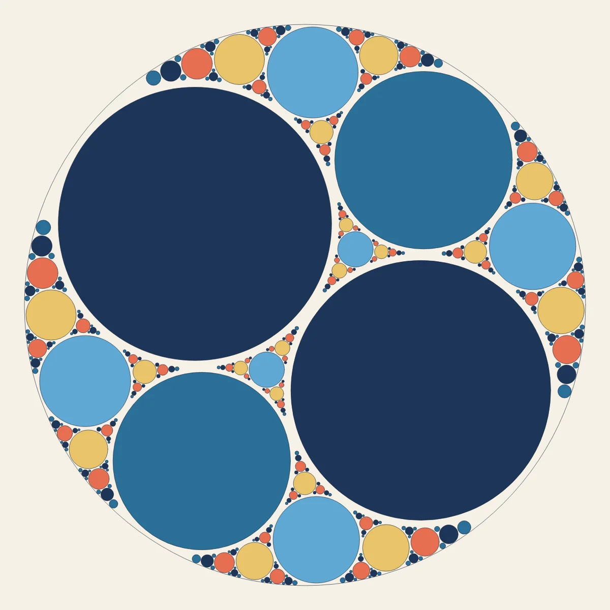 Apollonian — generative artwork