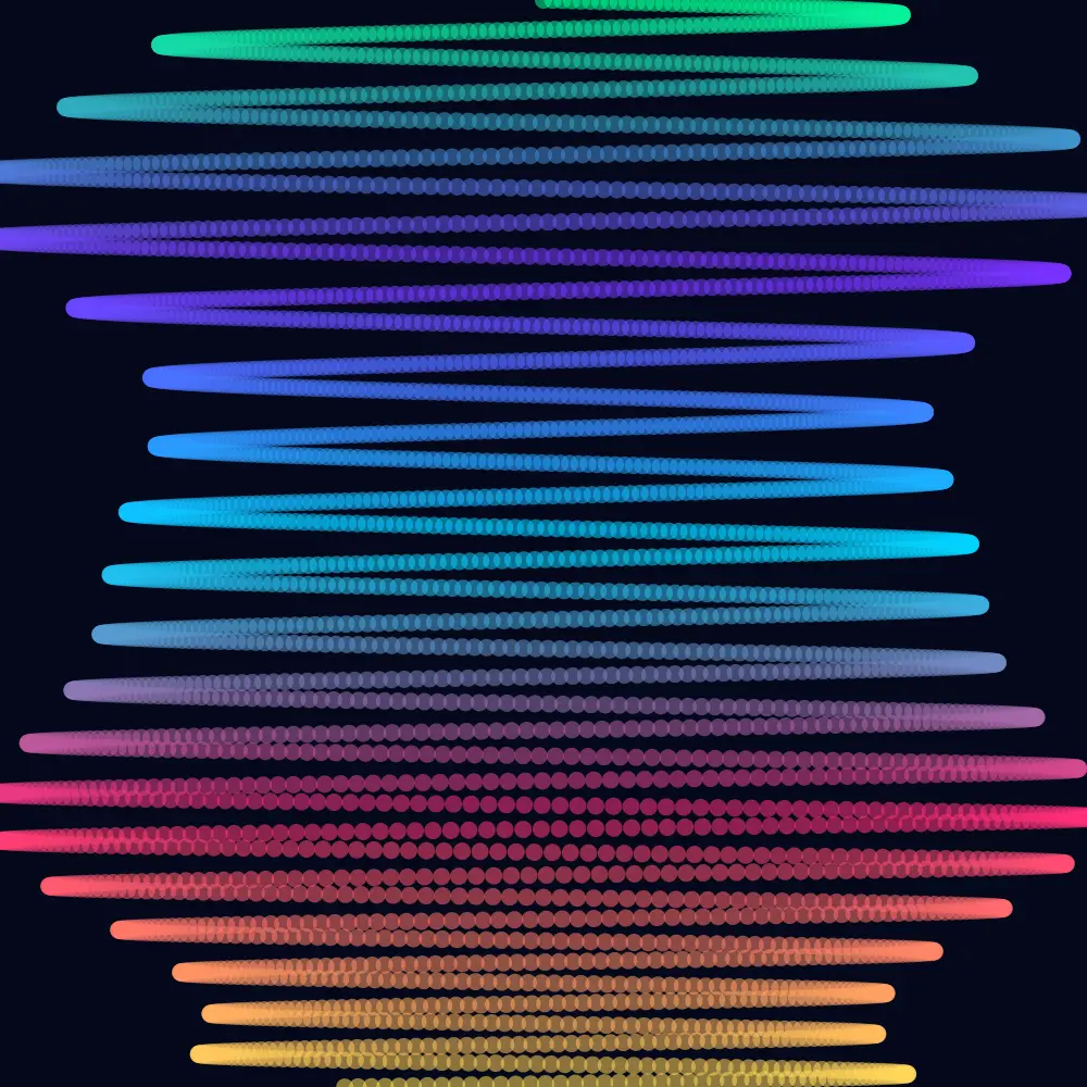 Brush Kiss — generative artwork by Lumen & Logic